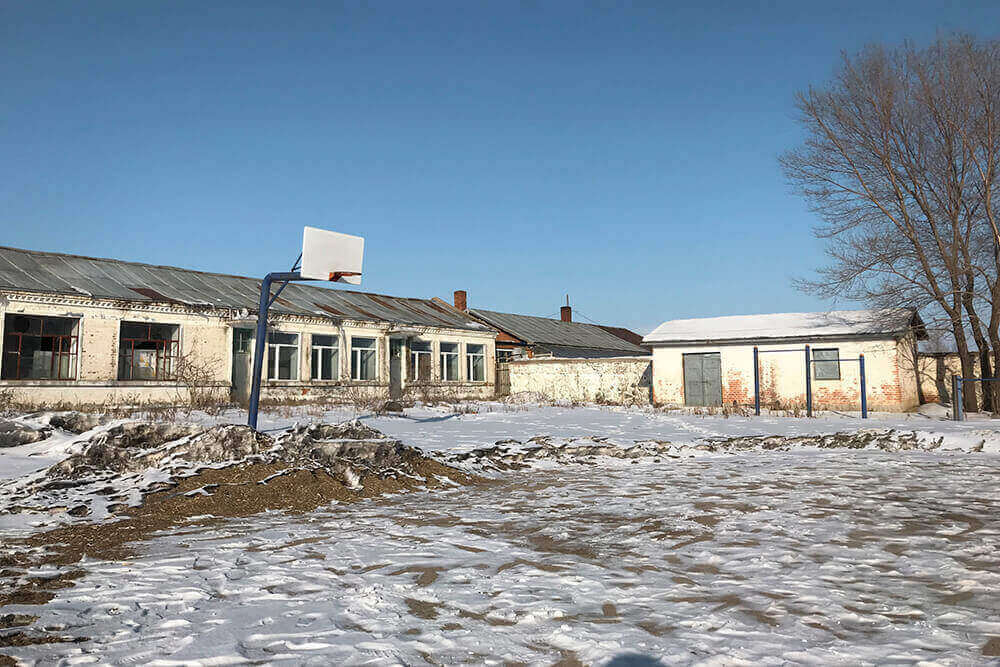 The deserted site of the primary school Tang Lanlan once attended in Long Town.